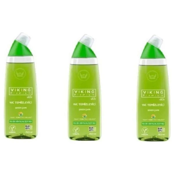 Viking Premium Şeker Çamı Tuvalet Temizleyici 750 Ml 3'lü - Görsel 6