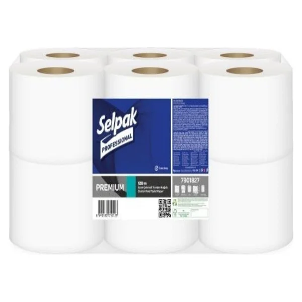 Selpak Professional Premium İçten Çekmeli 120 M 12'li Tuvalet Kağıdı - Görsel 2