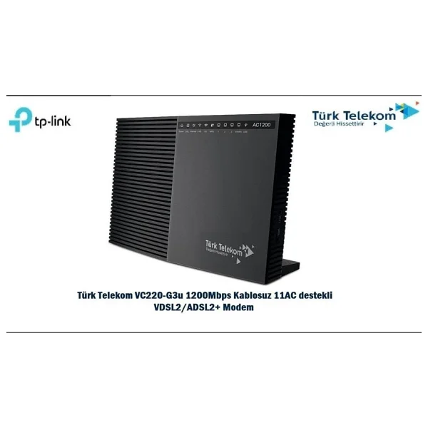Tp-Link Vc220-G3u 4 Port 1200 Mbps 5ghz Vdsl2 Modem - Görsel 2