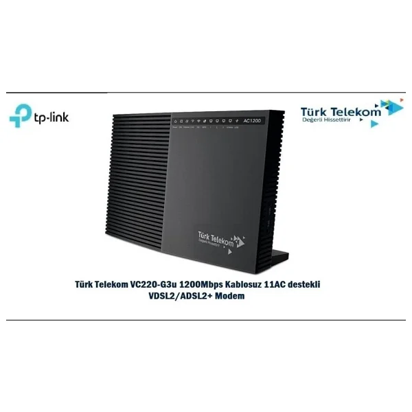 Tp-Link Vc220-G3u 4 Port 1200 Mbps 5ghz Vdsl2 Modem - Görsel 3