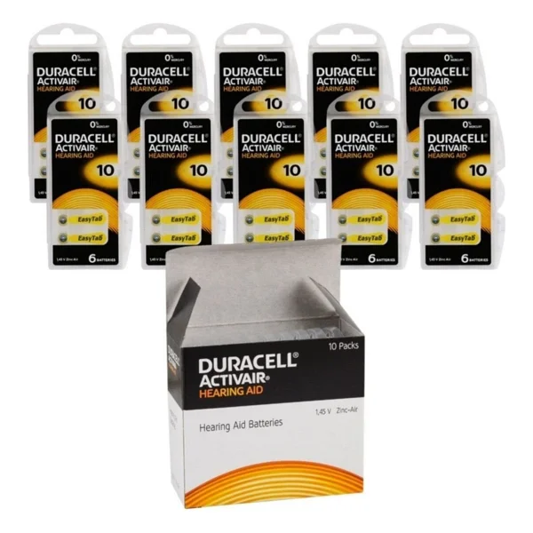 Duracell Activair 10 Numara 6'lı 10 Paket İşitme Cihazı Pili - Görsel 2