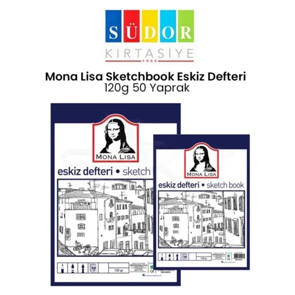 Mona Lisa A3 Ve A4 Eskiz Defteri Seti A3 Ve A4 - Görsel 2