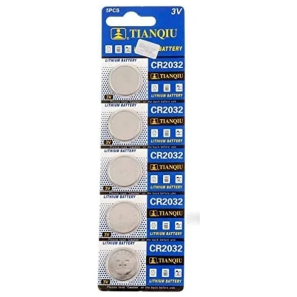 Tianqiu Cr2032 3v 5'li Lityum Düğme Pil - Görsel 3
