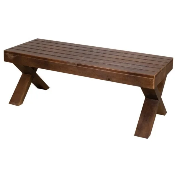 Tk Wood Crafts Ahşap Naturel Bank - Görsel 3