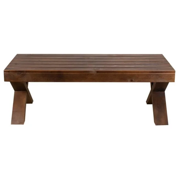 Tk Wood Crafts Ahşap Naturel Bank - Görsel 2