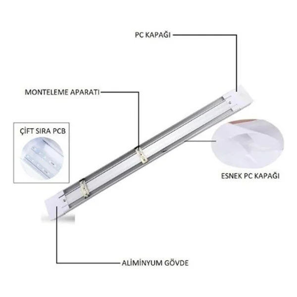 Cata CT-2474 18 W LED Bant Armatür - Görsel 3