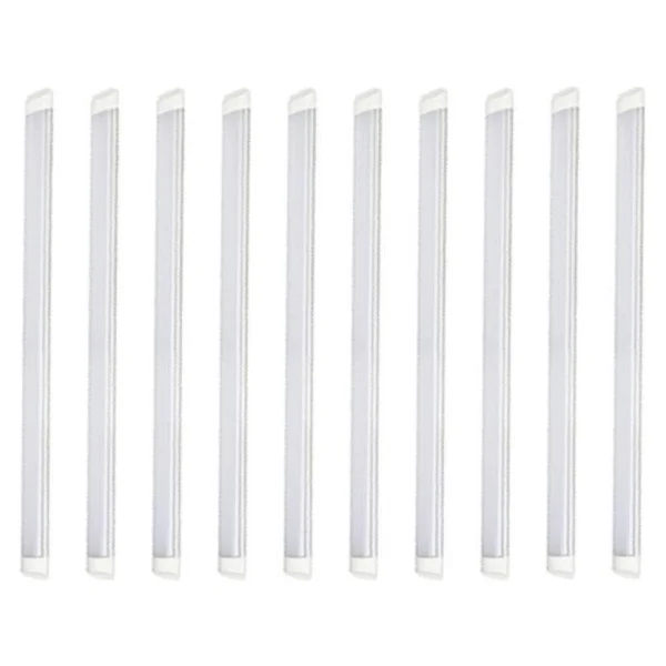 Penta 10'lu Paket 120 Cm 40 Watt Çift Sıra Ledli LED Bant Armatür Ücretsiz Kargo 6500 Kelvin Beyaz Renk - Görsel 5