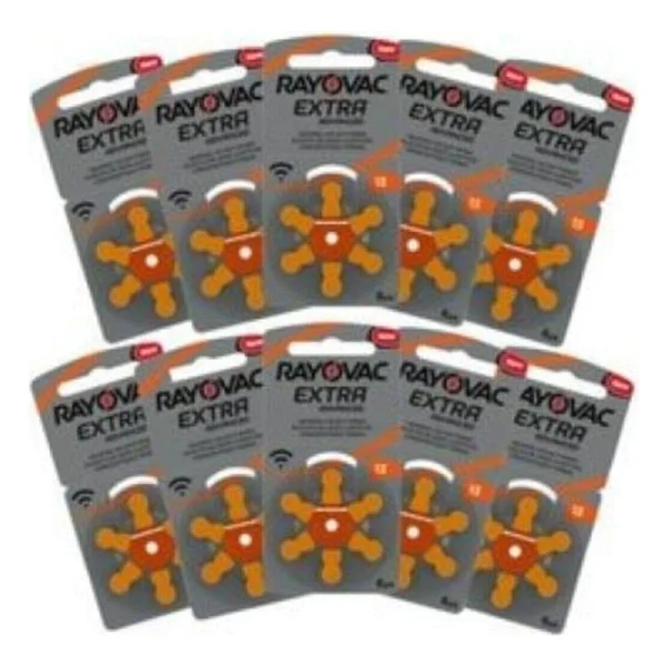 Rayovac Extra Advanced 13 Numara 6'lı 10 Paket İşitme Cihazı Pili - Görsel 3