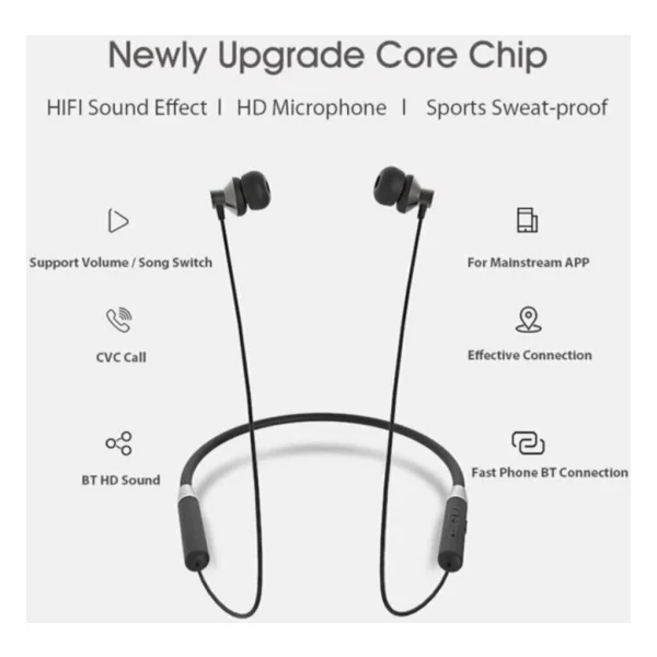Lenovo He05 Siyah Kulak İçi Bluetooth Kulaklık - Görsel 5