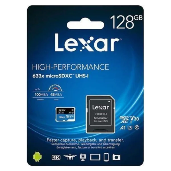 Lexar 633x Class 10 Uhs-I U1 128 GB Micro Sd Kart - Görsel 2