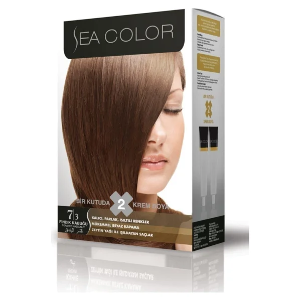 Sea Color 7.3 Fındık Kabuğu Saç Boyası - Görsel 2