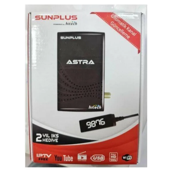 Sunplus Hitech Astra Turbo Full HD Uydu Alıcısı - Görsel 2