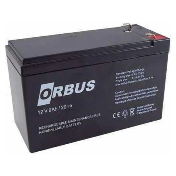 Orbus 12v 9ah Kuru Tip Akü - Görsel 2
