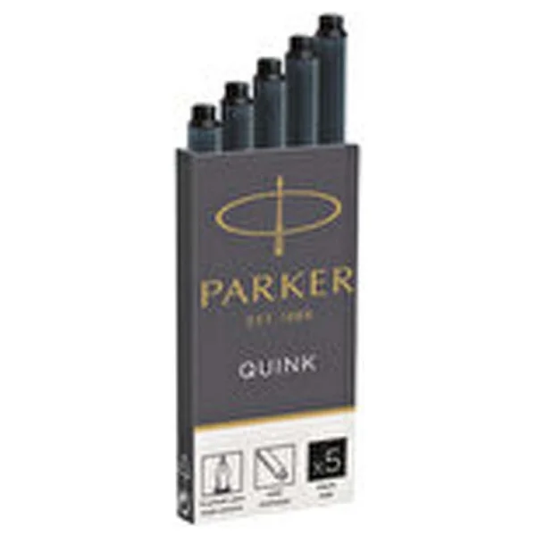 Parker Pk Quink Kartuş Siyah Renk 5'li Paket ( 3 Adet ) - Görsel 2