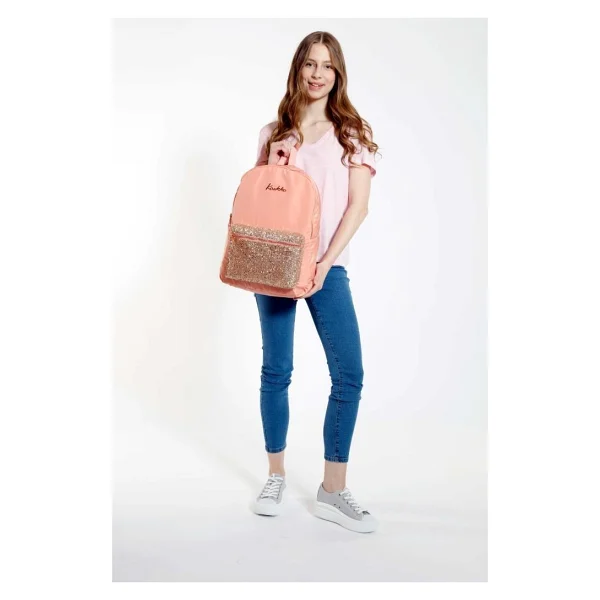 Kaukko Bright Taşlı Somon Okul Sırt Çantası - Görsel 5