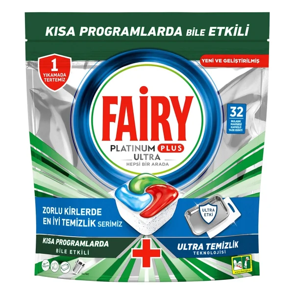 Fairy Platinum Plus Ultra Bulaşık Makinesi Tableti 32'li - Görsel 2