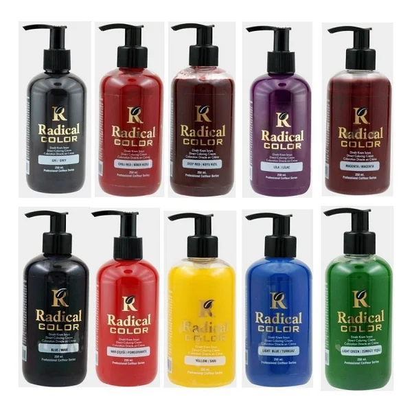 Radical Color Su Bazlı Saç Boyası 250 ml Zümrüt Yeşili - Görsel 2