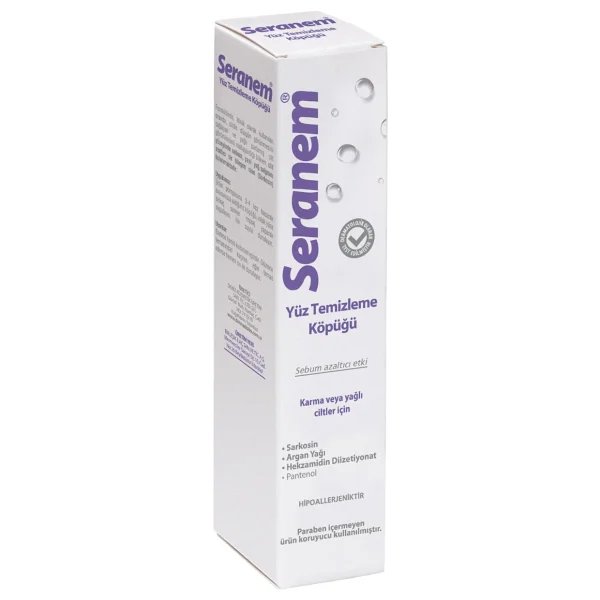 Seranem Sebum Azaltıcı Etki 200 Ml Yüz Temizleme Köpüğü - Görsel 2
