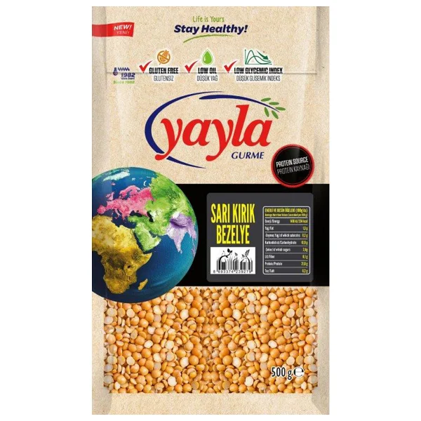 Yayla Gurme Sarı Kırık Bezelye 500 Gr - Görsel 3