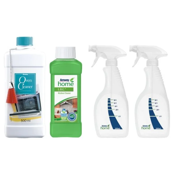 Amway Jel Fırın Temizleyicisi + Loc Mutfak Temizleyici + 2'li Tabanca Şişe - Görsel 2
