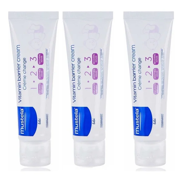 Mustela Vitamin Barrier 1.2.3 Pişik Kremi 100 Ml 3 Adet - Görsel 3
