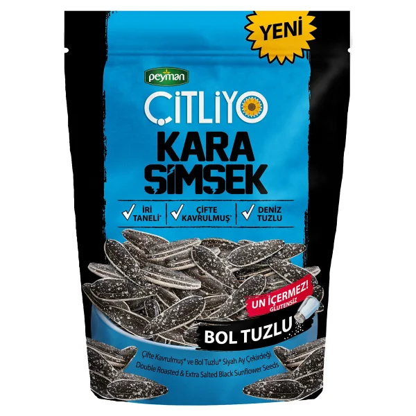 Peyman Çitliyo Kara Şimşek Bol Tuzlu 120 Gr Ay Çekirdeği - Görsel 2