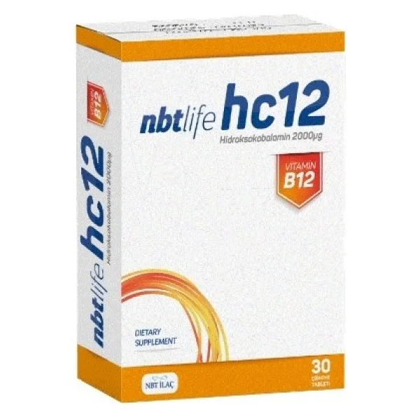 Nbt Life Hc12 Vitamin B12 30 Kapsül - Görsel 2