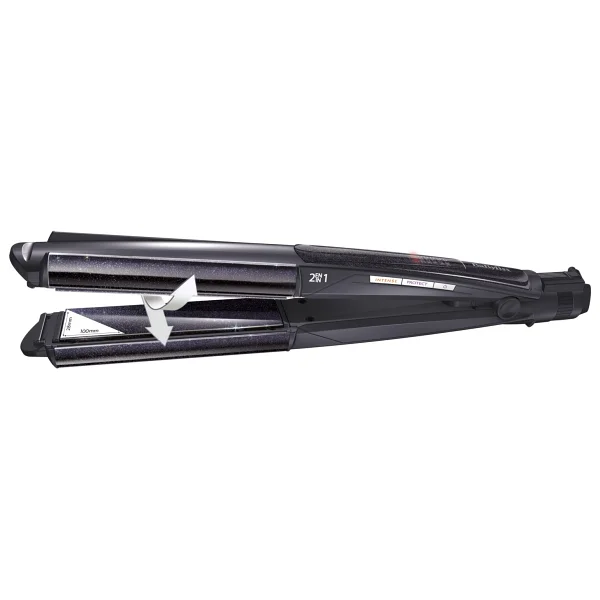 Babyliss Seramik Kaplama 235 Derece 6 Isı Ayarlı Bukle Fonksiyonlu LED Ekranlı Saç Düzleştirici Siyah St330e - Görsel 2