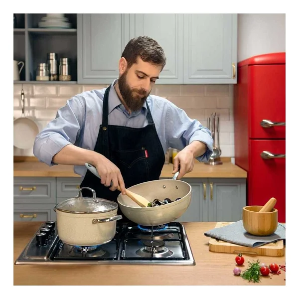 Korkmaz Granita A1267 28 Cm Wok Tava - Görsel 5