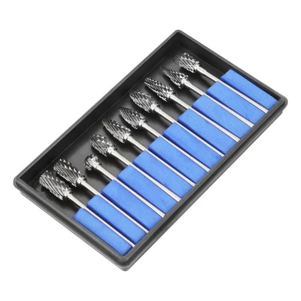Schulzz Tungsten Ahşap Oyma 10'lu Uç Seti Dremel Gravür Matkap Uçları - Görsel 6