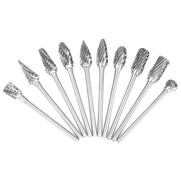 Schulzz Tungsten Ahşap Oyma 10'lu Uç Seti Dremel Gravür Matkap Uçları - Görsel 5