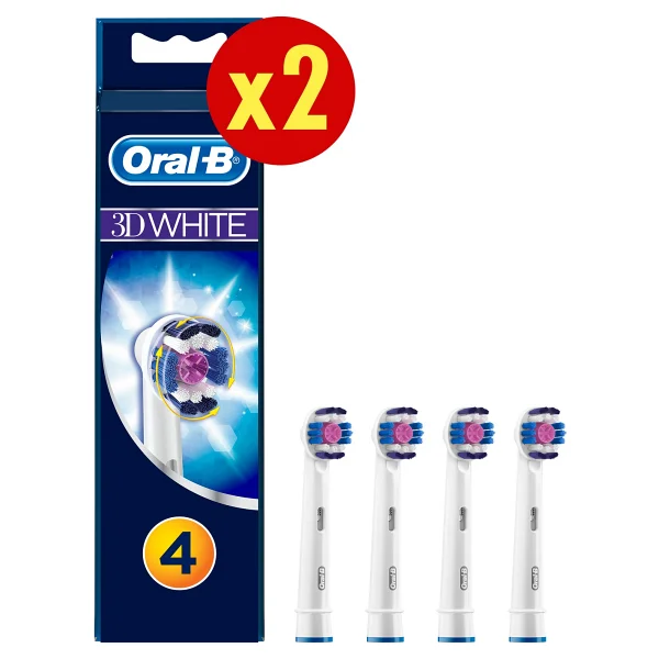 Oral-B 3d White 8'li Diş Fırçası Yedek Başlığı Orta Sertlikte Fırça Kılları İle Temizlik - Görsel 9