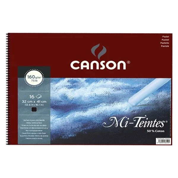 Canson Mi-Teintes Siyah Pastel Defteri Spiralli 16 Yp 160g 32x41 - Görsel 2