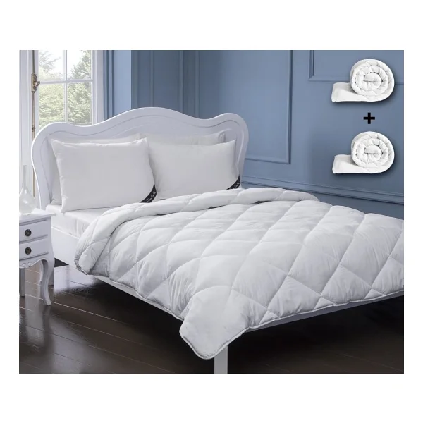 Pierre Cardin 2'li Microfiber Yorgan Tek Kişilik - 155 X 215 Cm - Beyaz - Görsel 2