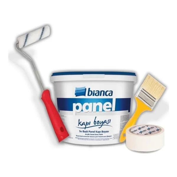 Bianca Su Bazlı Panel Kapı Boyası Seti 0,75lt Beyaz - Görsel 2