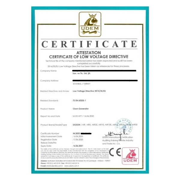 Dozon Otel Ve Depolar İçin 10g/H Taşınabilir Ozon Jeneratörü - Görsel 6