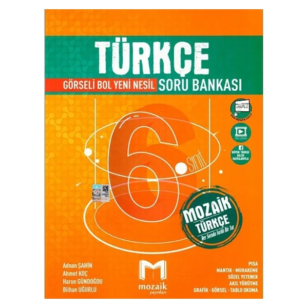 Mozaik Yayınları 6. Sınıf Türkçe Soru Bankası - Görsel 2