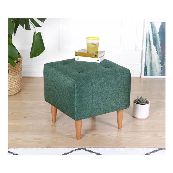 Lorence Home Tomp Puf - Yeşil - Görsel 2