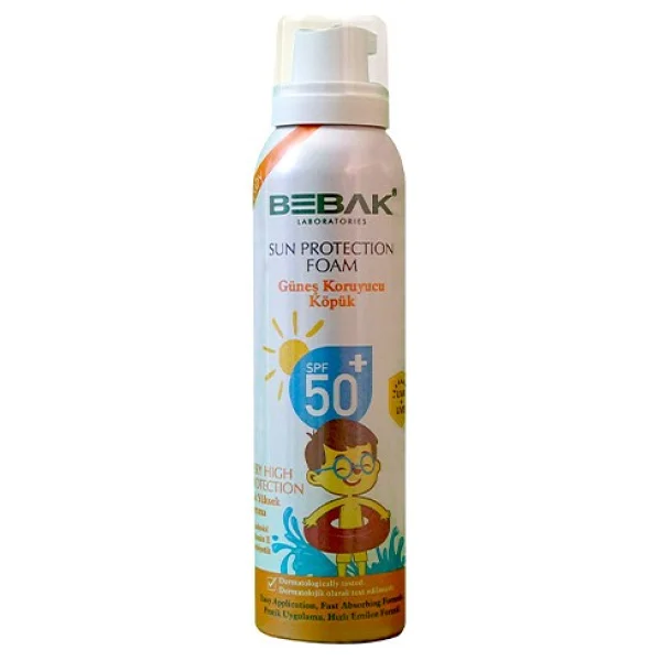 Bebak 150 Ml 50 Faktör Çocuk Güneş Koruyucu Köpük - Görsel 3
