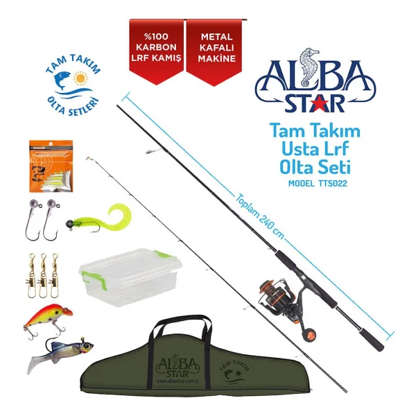 Alba Star Tam Takım Usta Lrf Olta Seti Tts022 - 240cm - Görsel 4