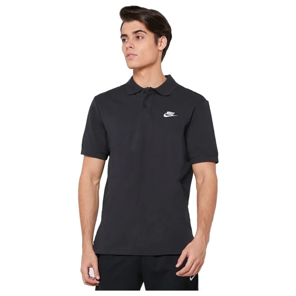 Nike Sportswear CJ4456-010 Siyah Kısa Kollu Polo Yaka Erkek Tişört - Görsel 6