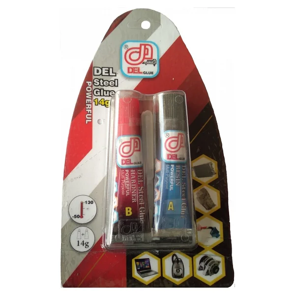 Del Glue İkiz Yapıştırıcı 14 Gr Metal, Çelik, Demir, Fayans, Granit, Taş, Sert Plastik - Görsel 3