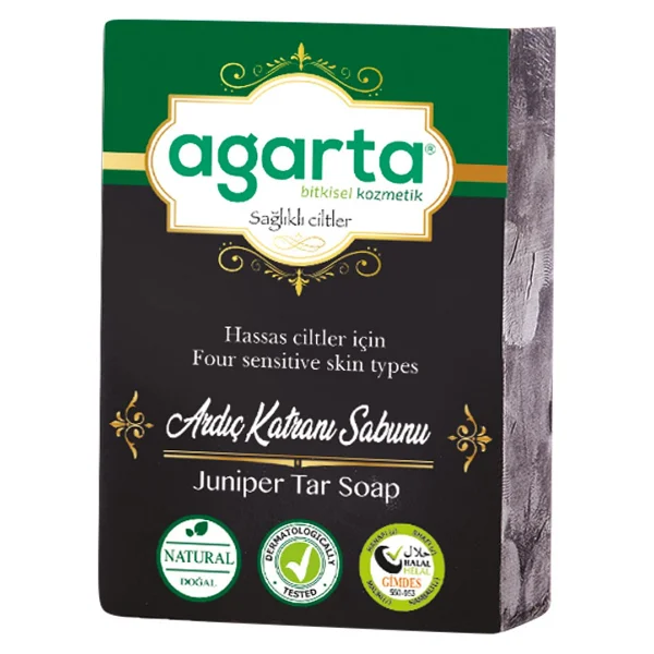 Agarta El Yapımı Ardıç Katranı Sabunu 150 Gr Sls Ve Sles İçermeyen Doğal Temizlik - Görsel 5