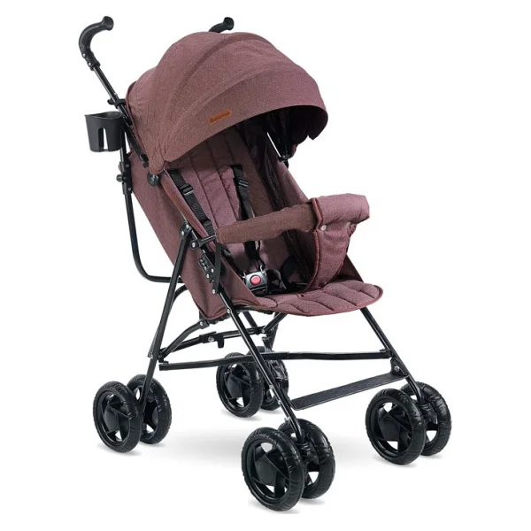 Babyhope Sc-100 Tam Yatarlı Kahverengi Baston Bebek Arabası - Görsel 4