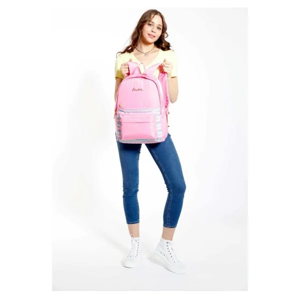Kaukko K1536 Magical Simli Pembe Okul Sırt Çantası - Görsel 5