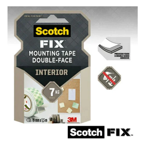 3m Scotch Fix 4496g İç Mekan Güçlü Montaj Çift Taraflı Bant - Görsel 6