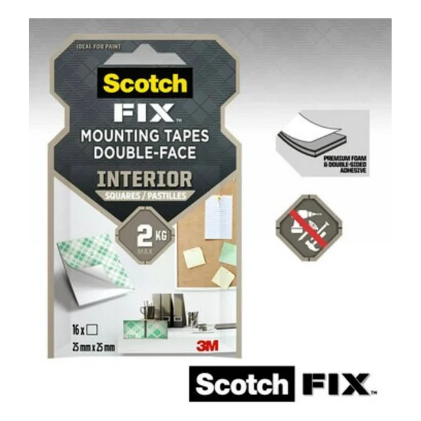 3m Scotch Fix 4496g İç Mekan Güçlü Montaj Çift Taraflı Bant - Görsel 5
