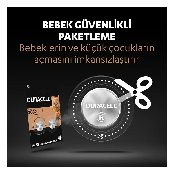 Duracell Cr2032 3v 8'li Lityum Düğme Pil - Görsel 4