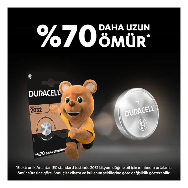 Duracell Cr2032 3v 8'li Lityum Düğme Pil - Görsel 6