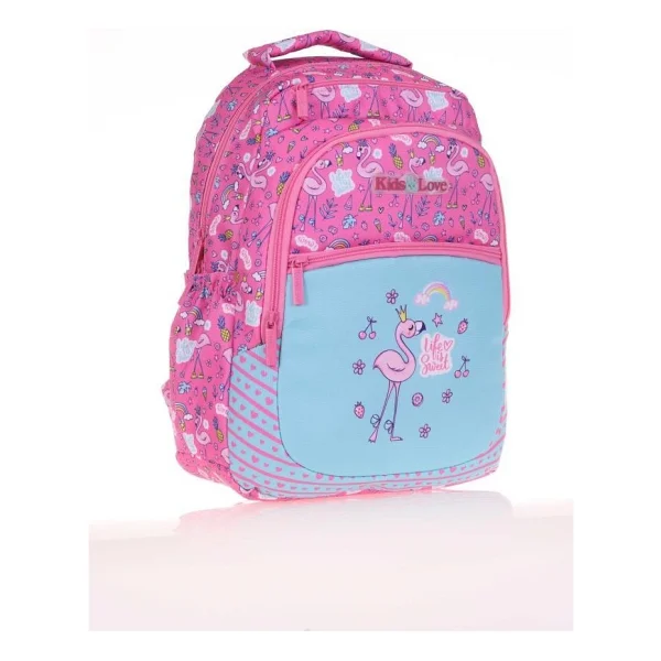 Kaukko L5107 Kids Love Paterned Flamingo Okul Sırt Çantası - Görsel 2